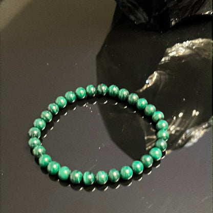 Malachite Stone Bracelet - good luck