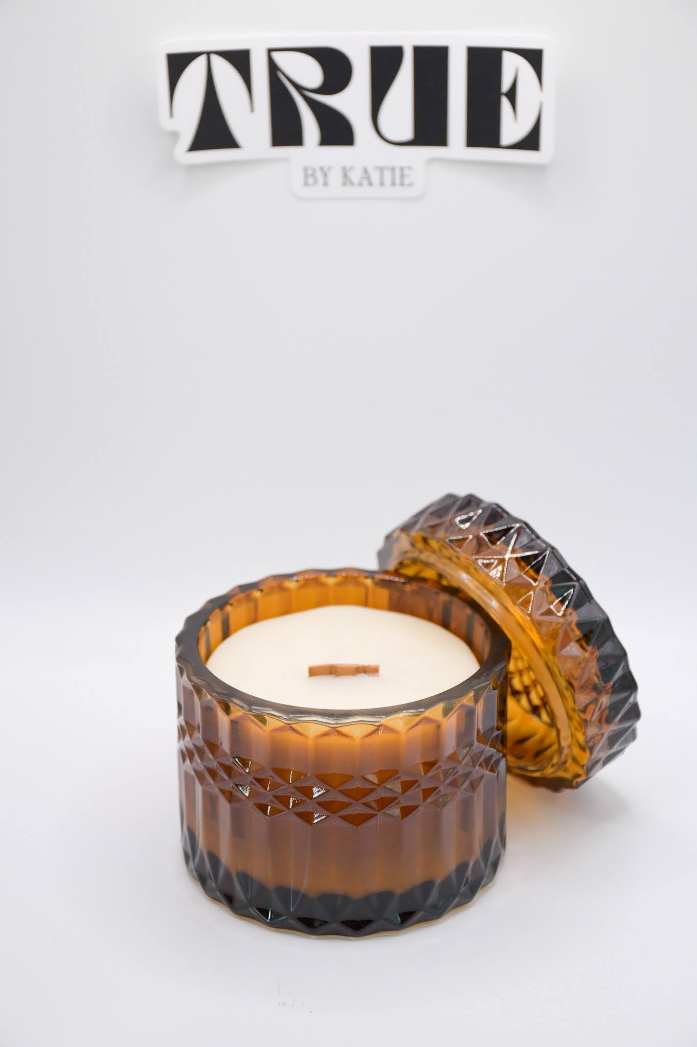 Egyptian Amber Candle - 7oz Wood Wick Beeswax – non toxic candle