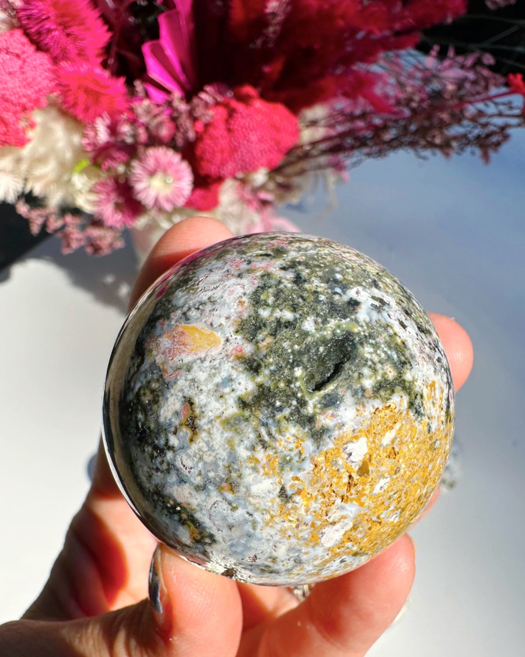 Ocean Jasper Sphere –