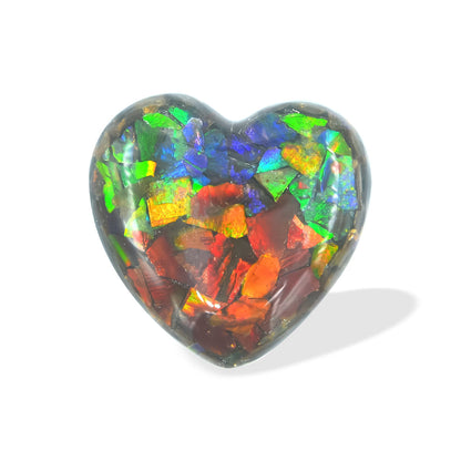 Starborn Ammolite Heart, Display Stone- 1.25 inches – RP - Regular Price