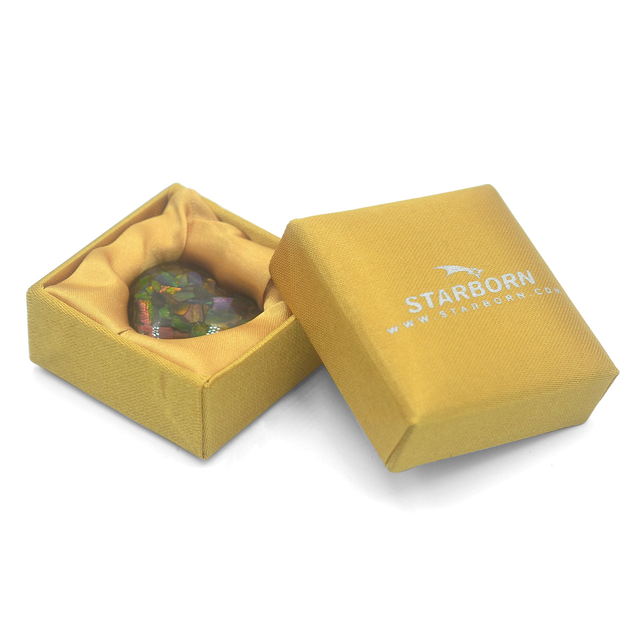 Starborn Ammolite Heart, Display Stone- 1.25 inches – RP - Regular Price