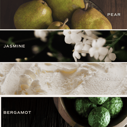 Cashmere and Vanilla Soy Patterned Candle - Clear Jar - 9 oz – Candles