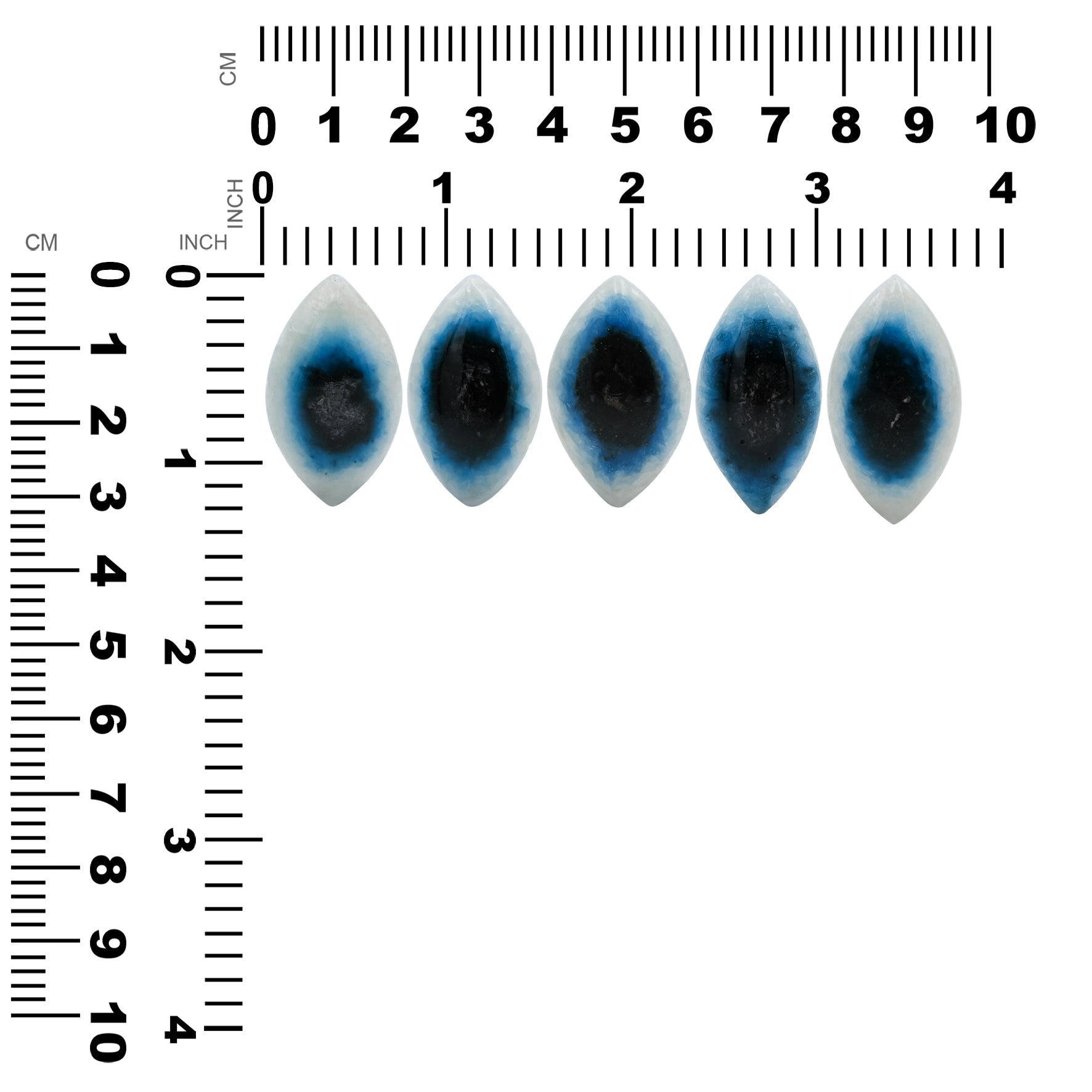 Rare Eyeshape Blue Ice Glacierite Cabochon - 1 piece – RP - Regular Price