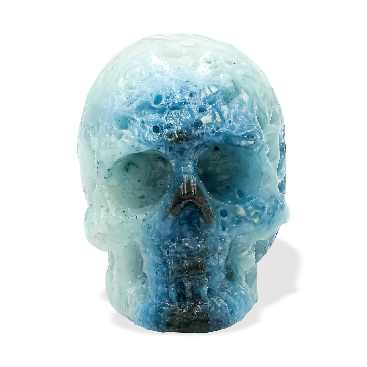 Starborn Blue Ice Glacierite Hand-Carved Skull 25-30 mm – RP - Regular Price