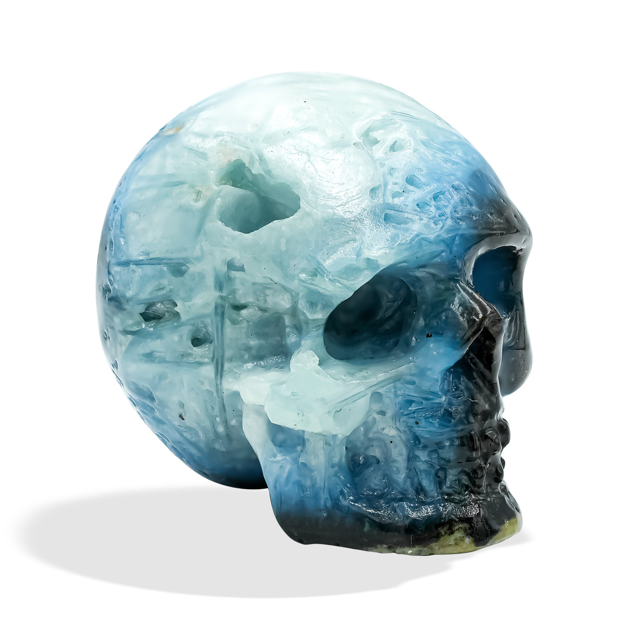 Starborn Blue Ice Glacierite Hand-Carved Skull 25-30 mm – RP - Regular Price
