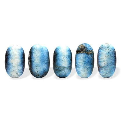 Starborn Polished Blue Ice Glacierite Palm Stone – RP - Regular Price