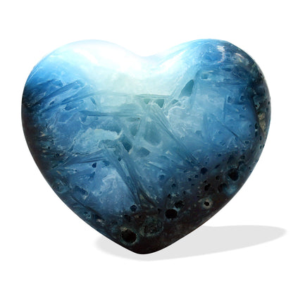 Starborn Blue Ice Glacierite Heart Shaped Stone - 1 Piece – RP - Regular Price