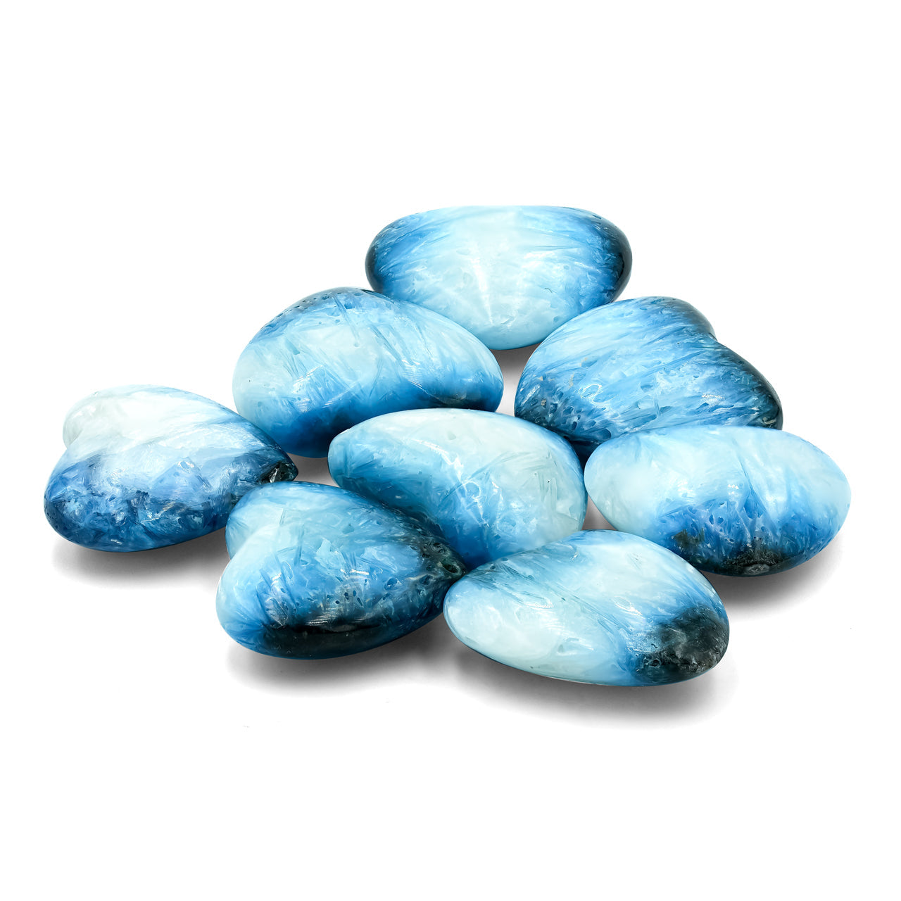 Starborn Blue Ice Glacierite Heart Shaped Stone - 1 Piece – RP - Regular Price