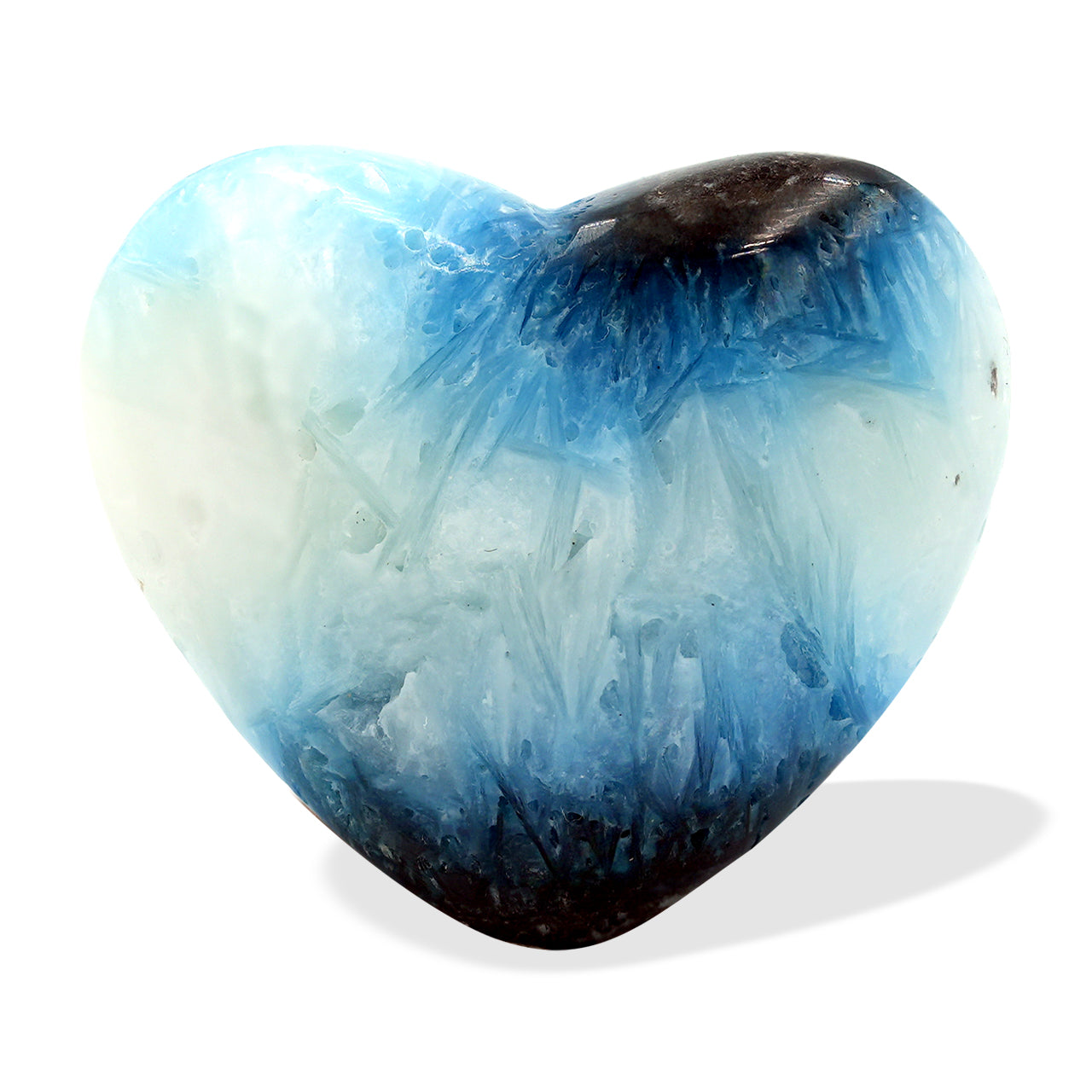 Starborn Blue Ice Glacierite Heart Shaped Stone - 1 Piece – RP - Regular Price