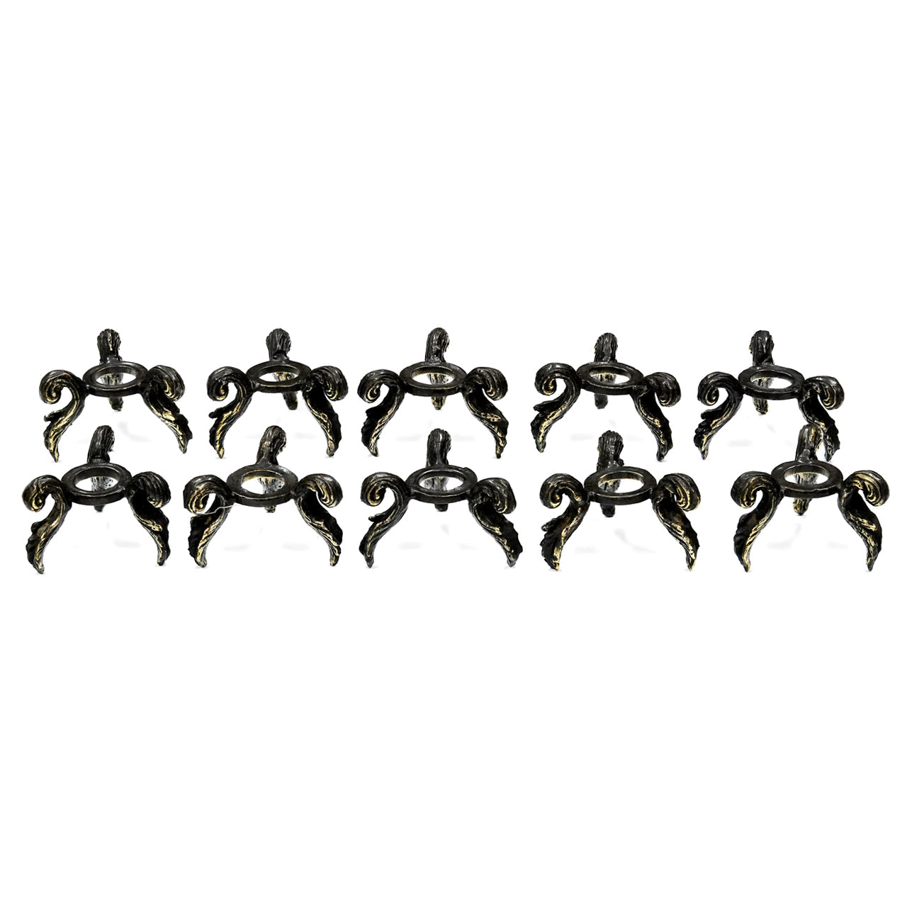 Starborn Gemstone Sphere Brass Holder - 10 pieces