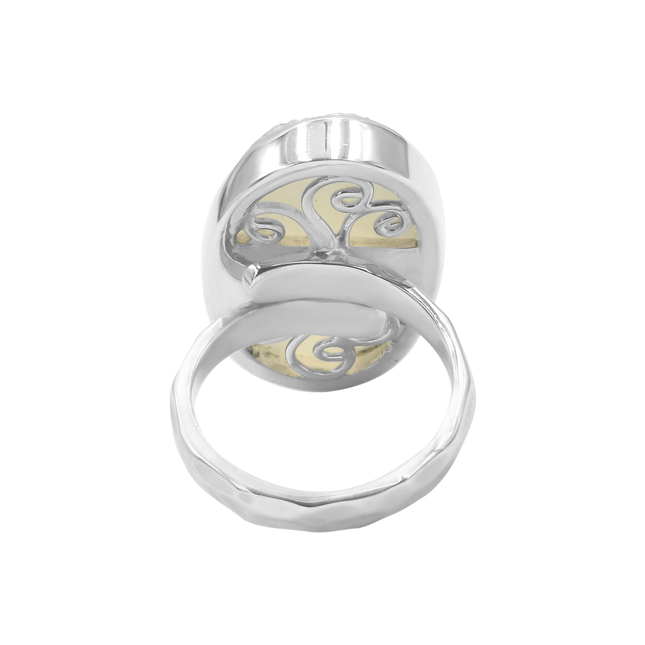Starborn Iridescent Quartz Drusy Oval Ring in Sterling Silver – RP - Regular Price
