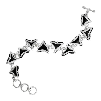 Starborn Fossil Shark Tooth Bracelet in Sterling Silver – RP - Regular Price