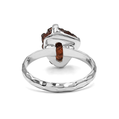 Starborn Garnet Crystal Prong Set Ring in Sterling Silver