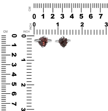 Starborn Garnet Crystal Prong Set Ring in Sterling Silver