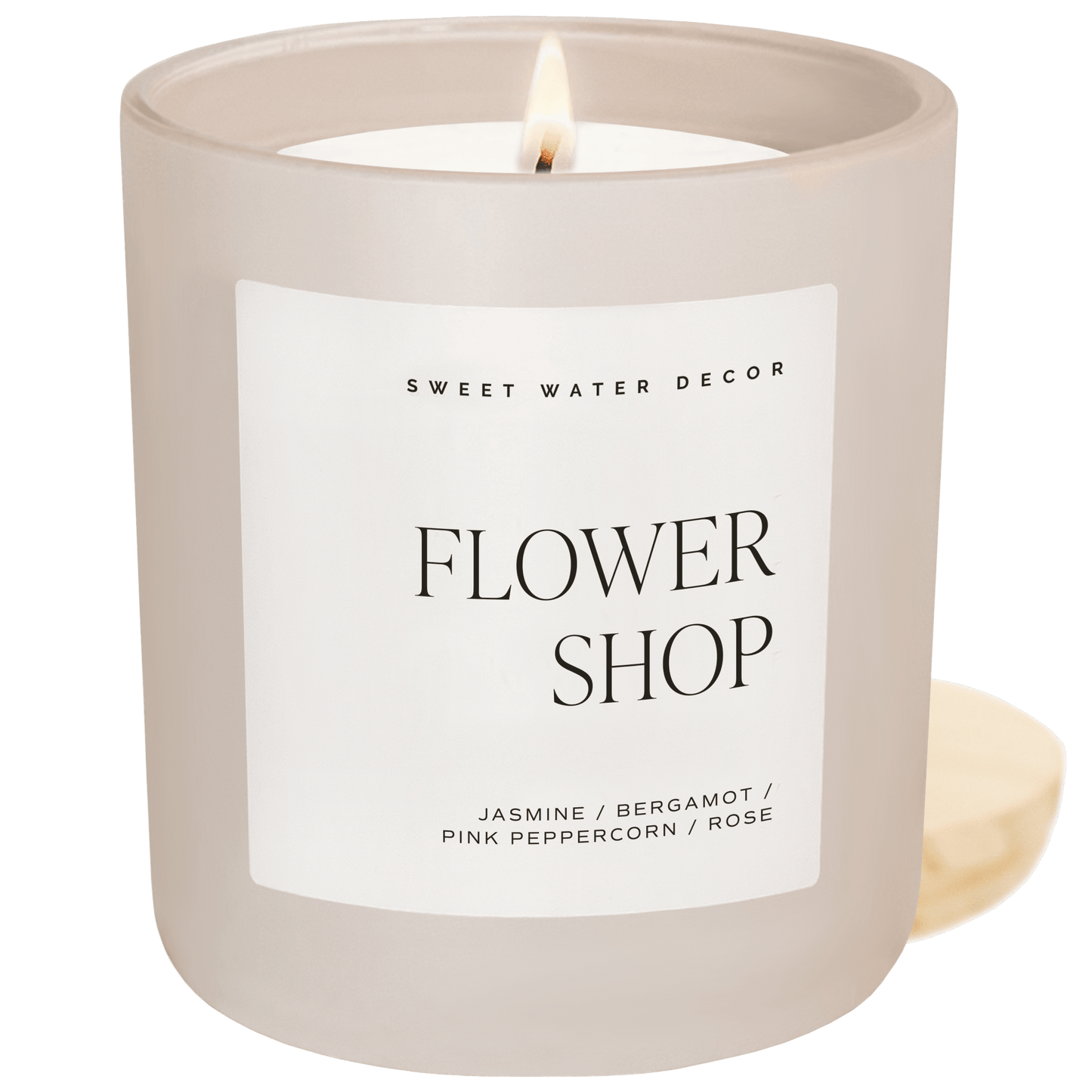Flower Shop Scented Candle - 15oz Soy Wax Candle with Wood Lid – Candles