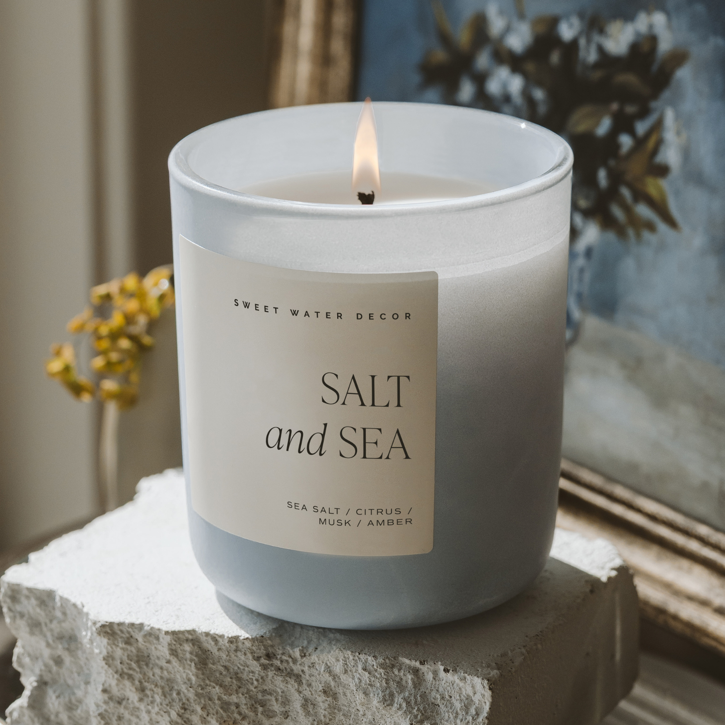Salt and Sea Soy Candle - 15 oz Ocean Scent – Candles