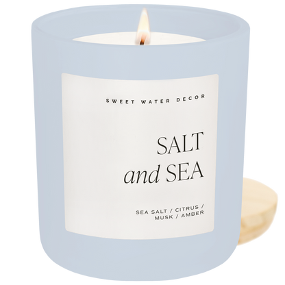 Salt and Sea Soy Candle - 15 oz Ocean Scent – Candles