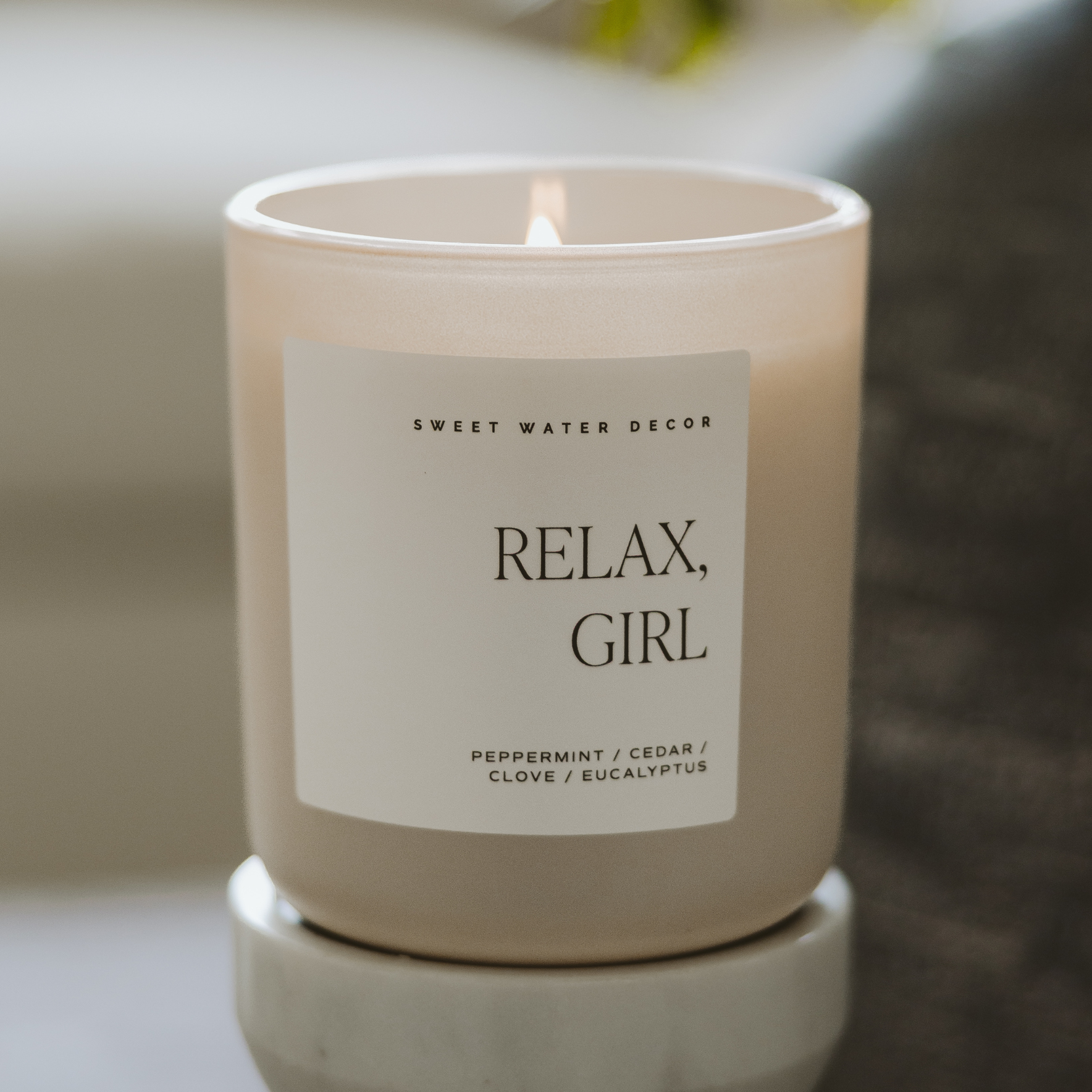 Relax Girl Soy Candle - Eucalyptus 15oz – Candles