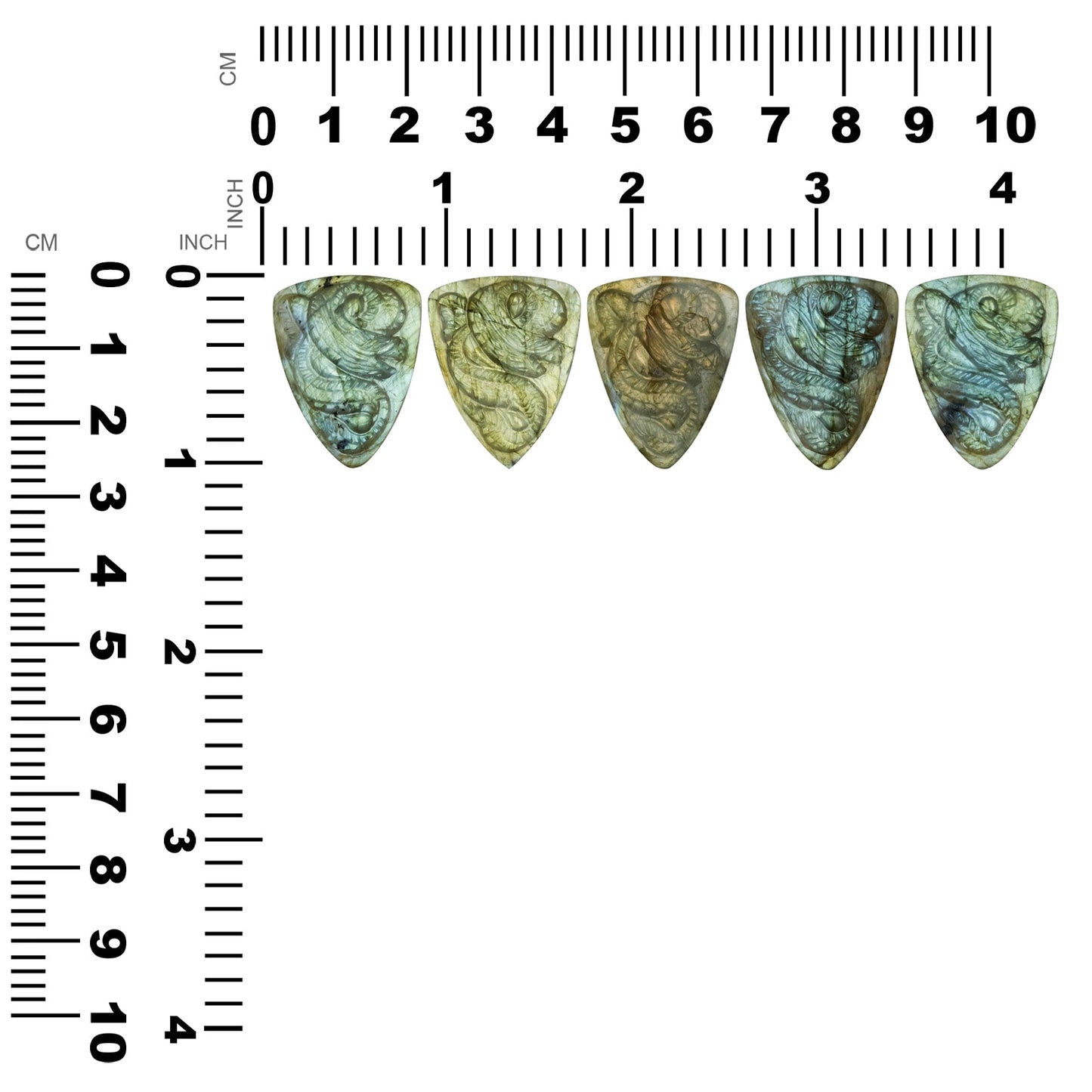 Starborn Labradorite Hand Carved Cabochon Dragon Carving – RP - Regular Price
