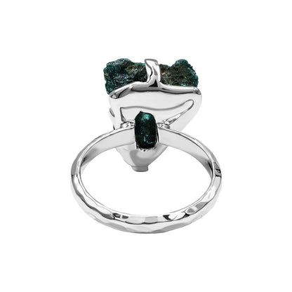 Starborn Raw Malachite Prong Set Ring in Fine Sterling Silver – RP - Regular Price