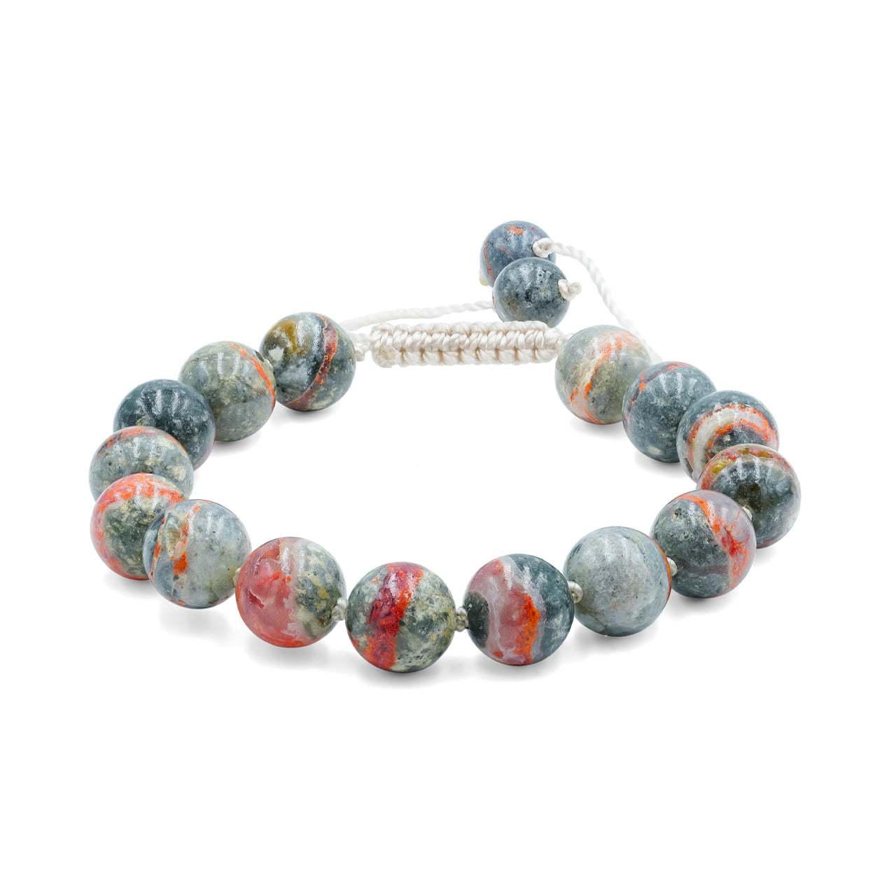 Starborn Magma Chalcedony Adjustable Beaded Bracelet