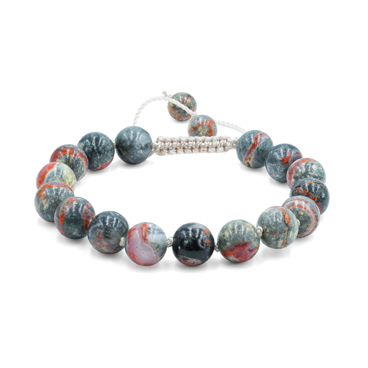Starborn Magma Chalcedony Adjustable Beaded Bracelet