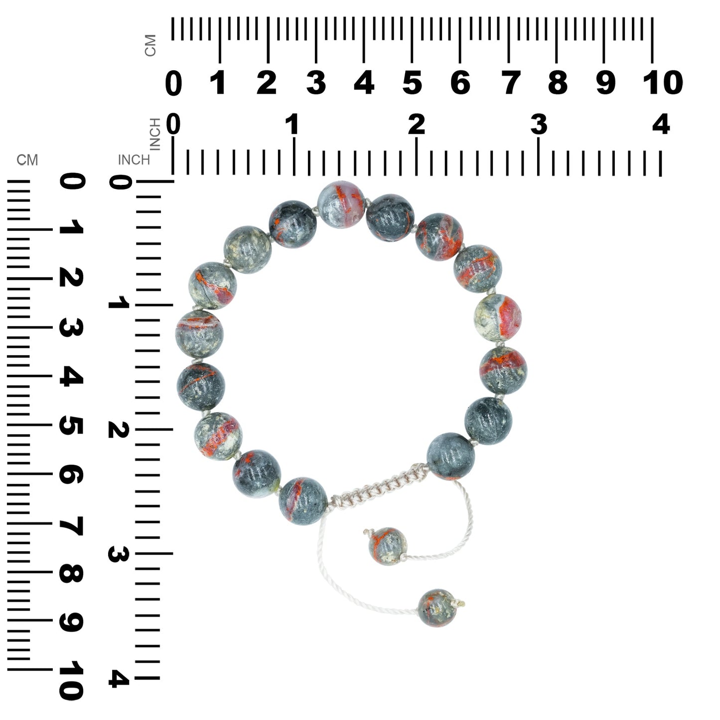 Starborn Magma Chalcedony Adjustable Beaded Bracelet