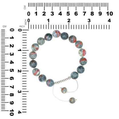 Starborn Magma Chalcedony Adjustable Beaded Bracelet