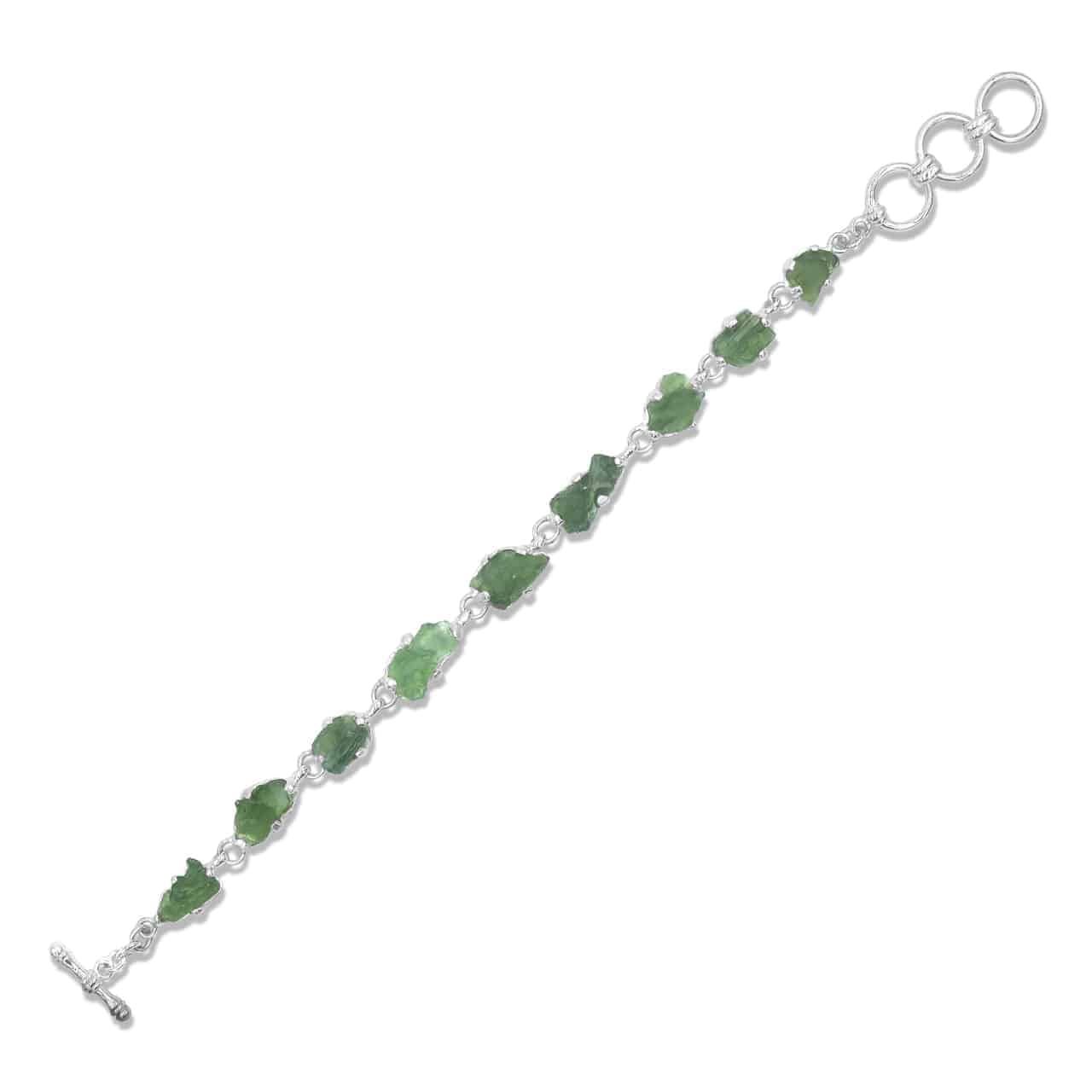 Starborn Genuine Rough Prong Set Moldavite in Sterling Silver – RP - Regular Price