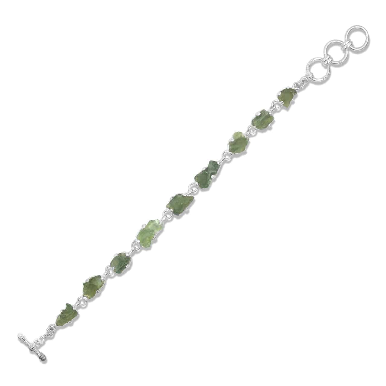Starborn Genuine Rough Prong Set Moldavite in Sterling Silver – RP - Regular Price