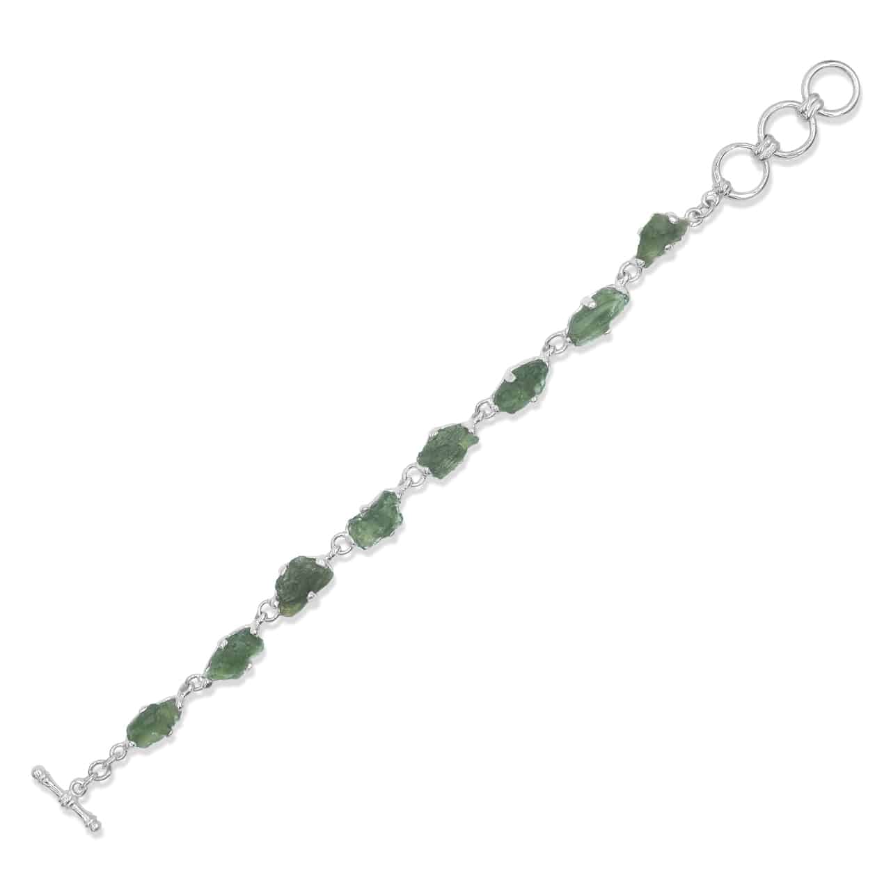 Starborn Genuine Rough Prong Set Moldavite in Sterling Silver – RP - Regular Price