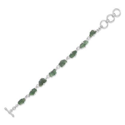 Starborn Genuine Rough Prong Set Moldavite in Sterling Silver – RP - Regular Price