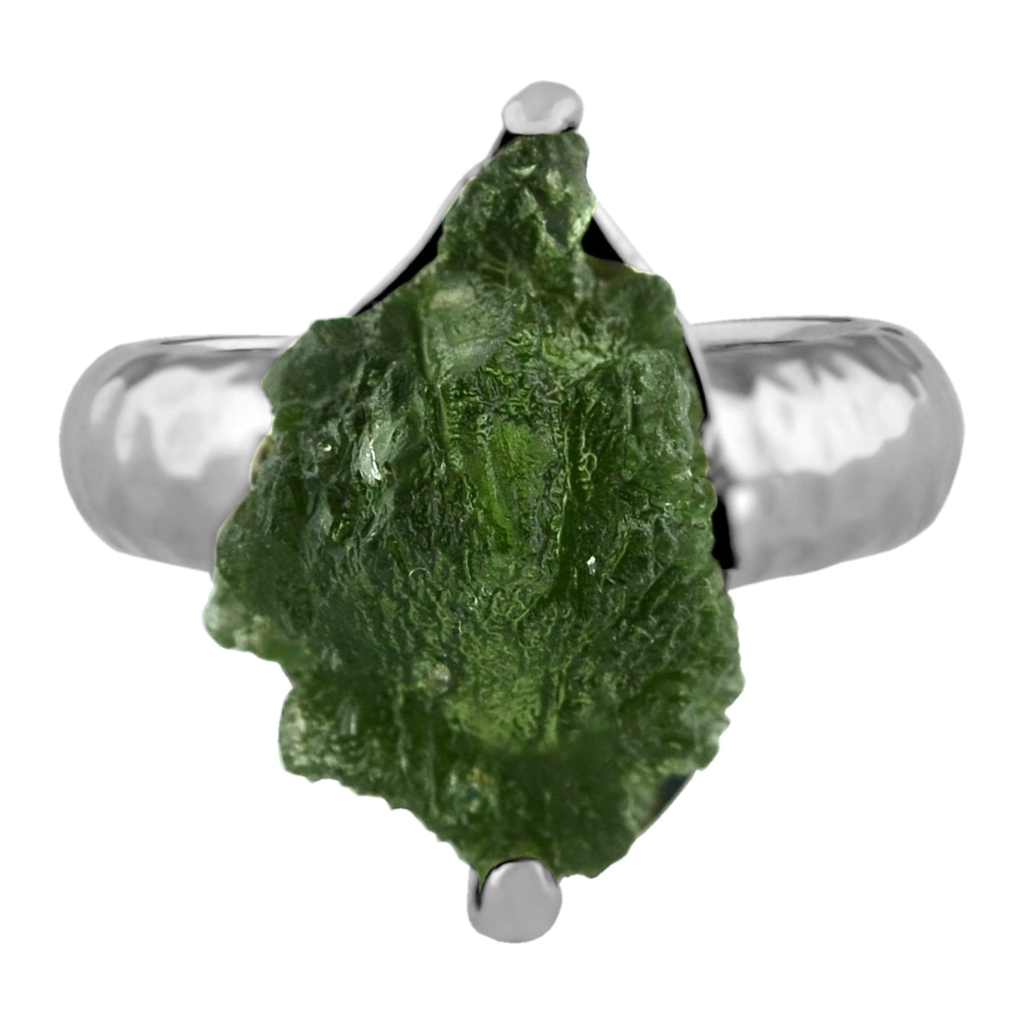 Starborn Genuine Moldavite Ring in Sterling Silver (10-15 ct) – RP - Regular Price