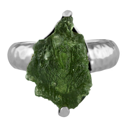 Starborn Genuine Moldavite Ring in Sterling Silver (10-15 ct) – RP - Regular Price