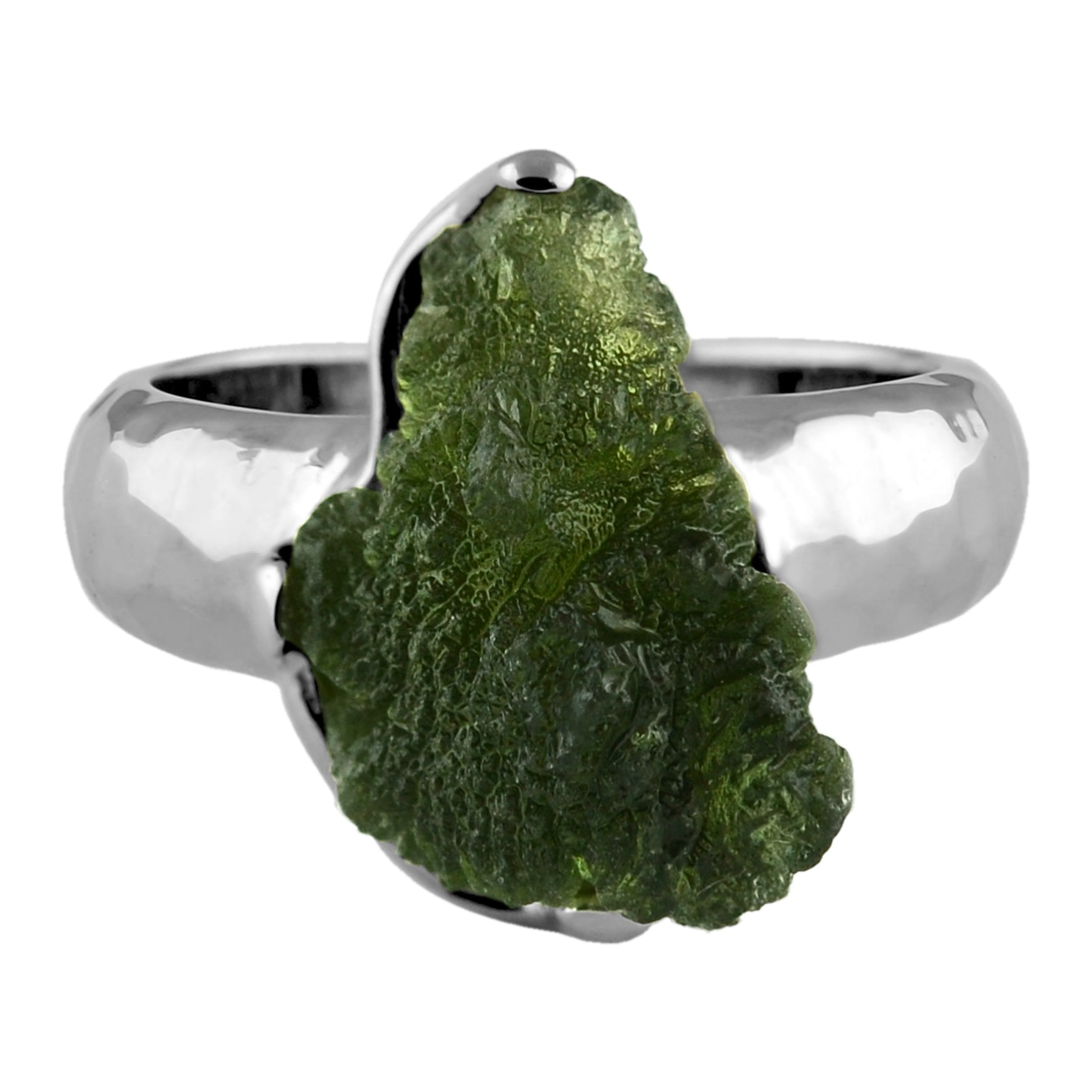 Starborn Genuine Moldavite Ring in Sterling Silver (10-15 ct) – RP - Regular Price