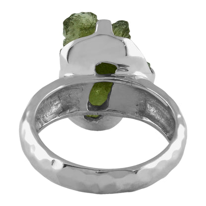 Starborn Genuine Moldavite Ring in Sterling Silver (10-15 ct) – RP - Regular Price