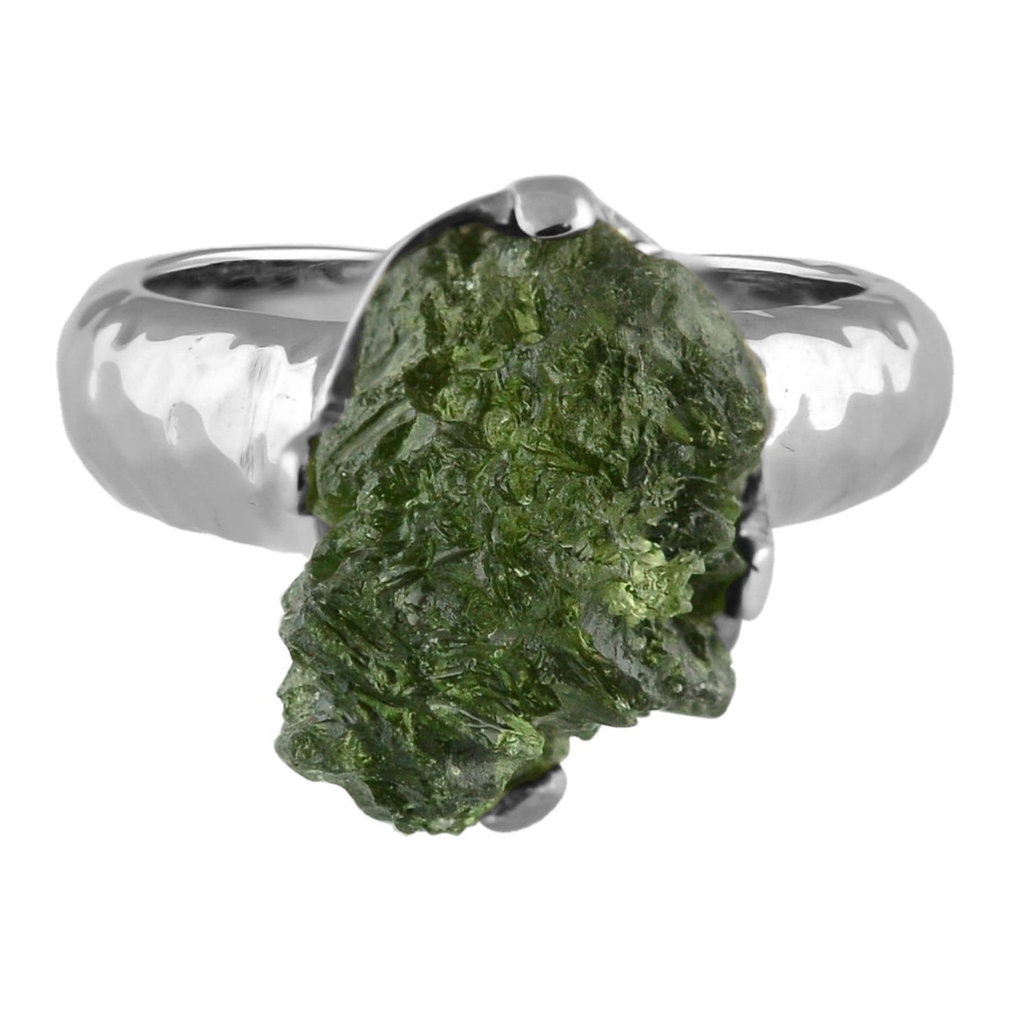 Starborn Genuine Moldavite Ring in Sterling Silver (10-15 ct) – RP - Regular Price
