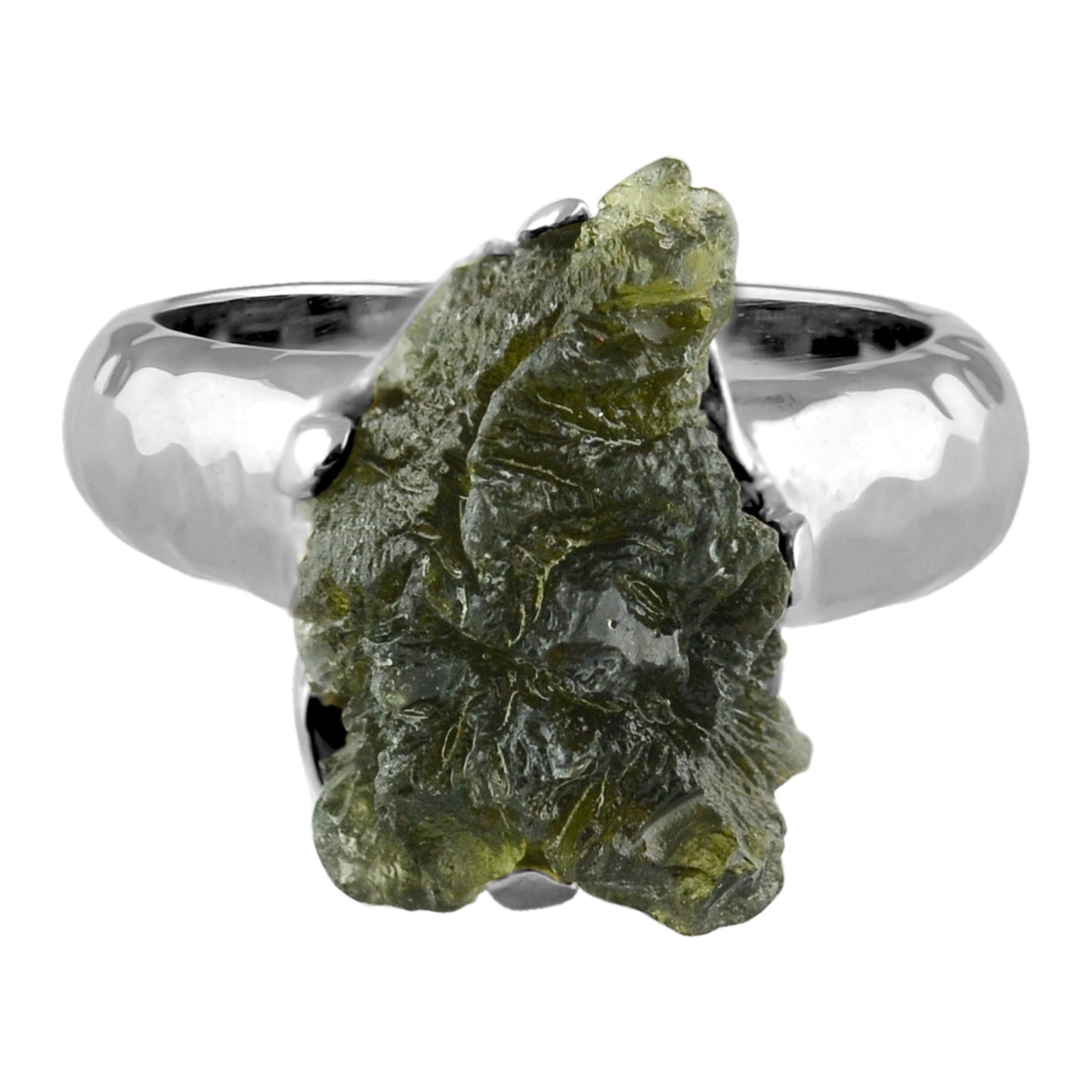 Starborn Genuine Moldavite Ring in Sterling Silver (10-15 ct) – RP - Regular Price