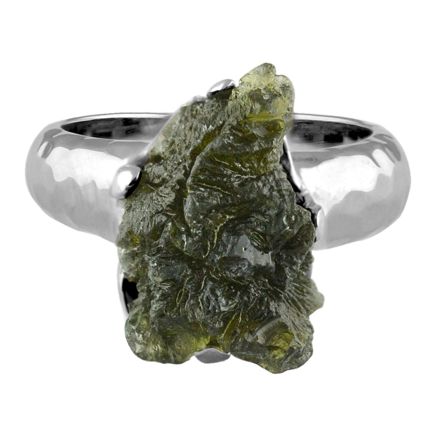 Starborn Genuine Moldavite Ring in Sterling Silver (10-15 ct) – RP - Regular Price