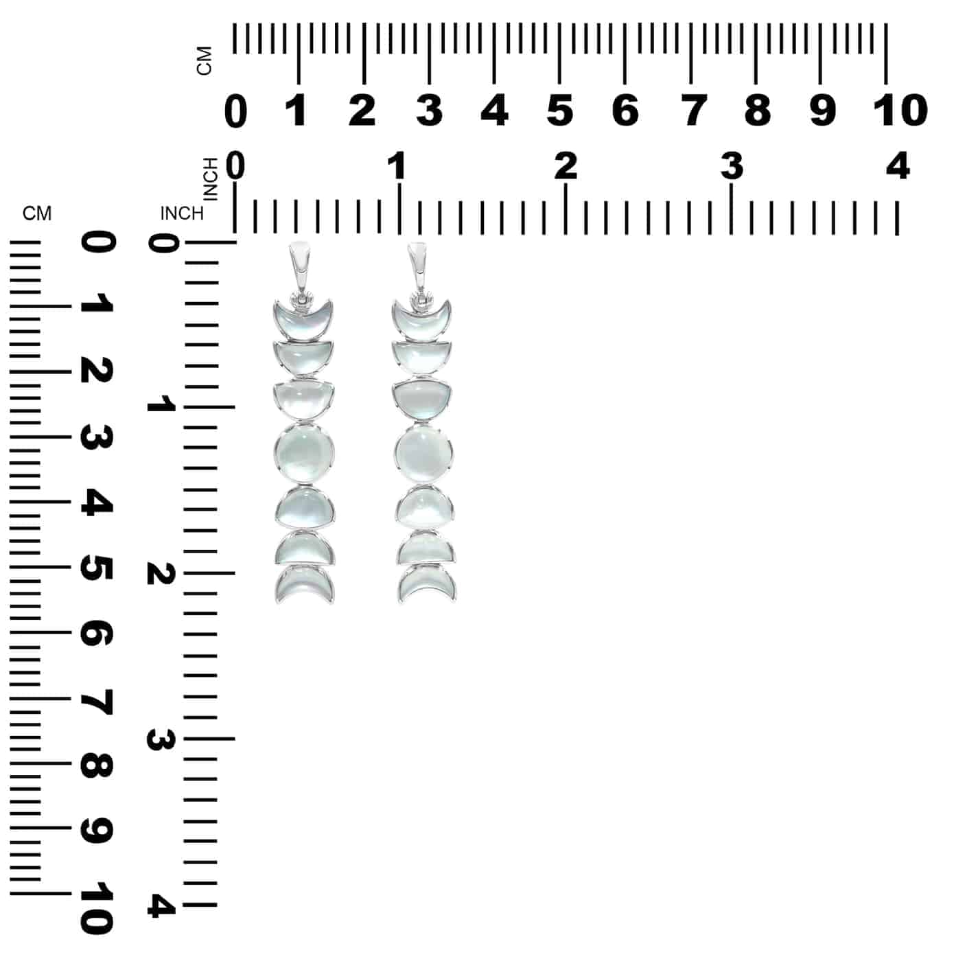 Starborn Mother Of Pearl Moon Phase Pendant in Sterling Silver