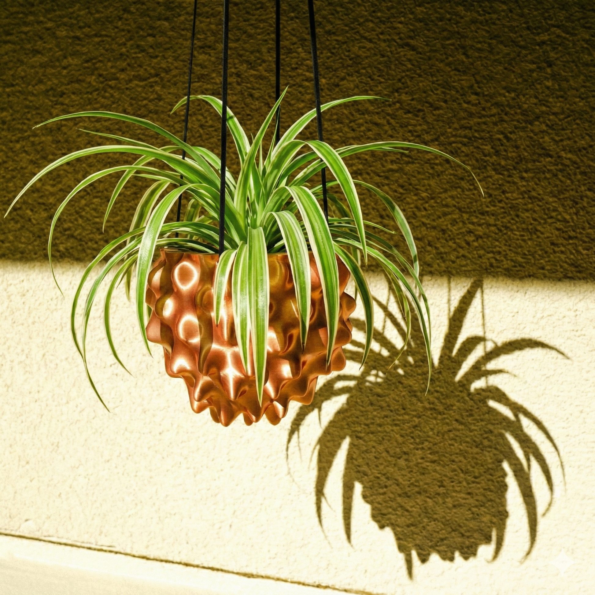 The Creature Orb Hanging Planter Pot With Drainage – Copper Pots & Planters