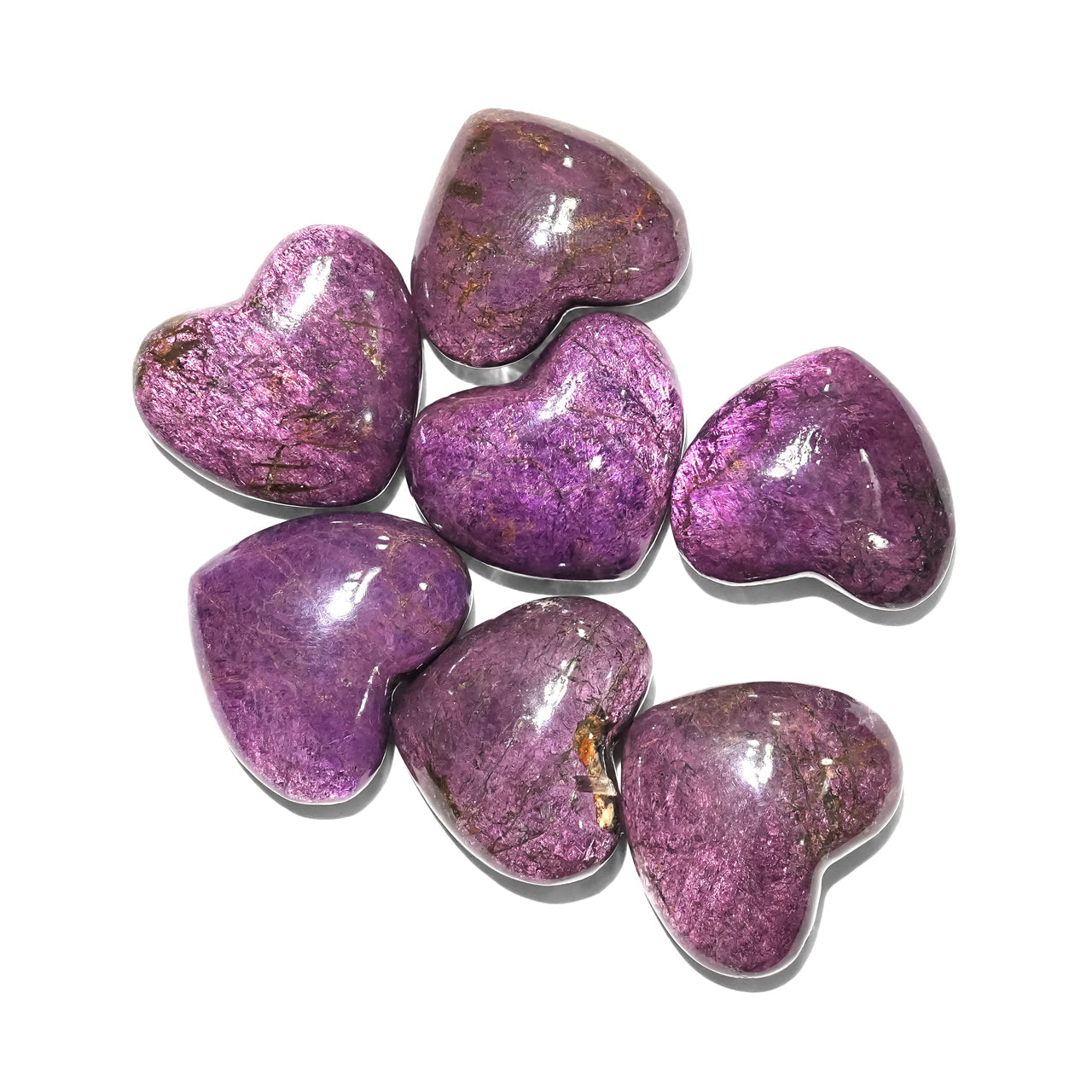 Starborn Hand Carved Purpurite Heart (18-20mm) - 1 Piece – RP - Regular Price