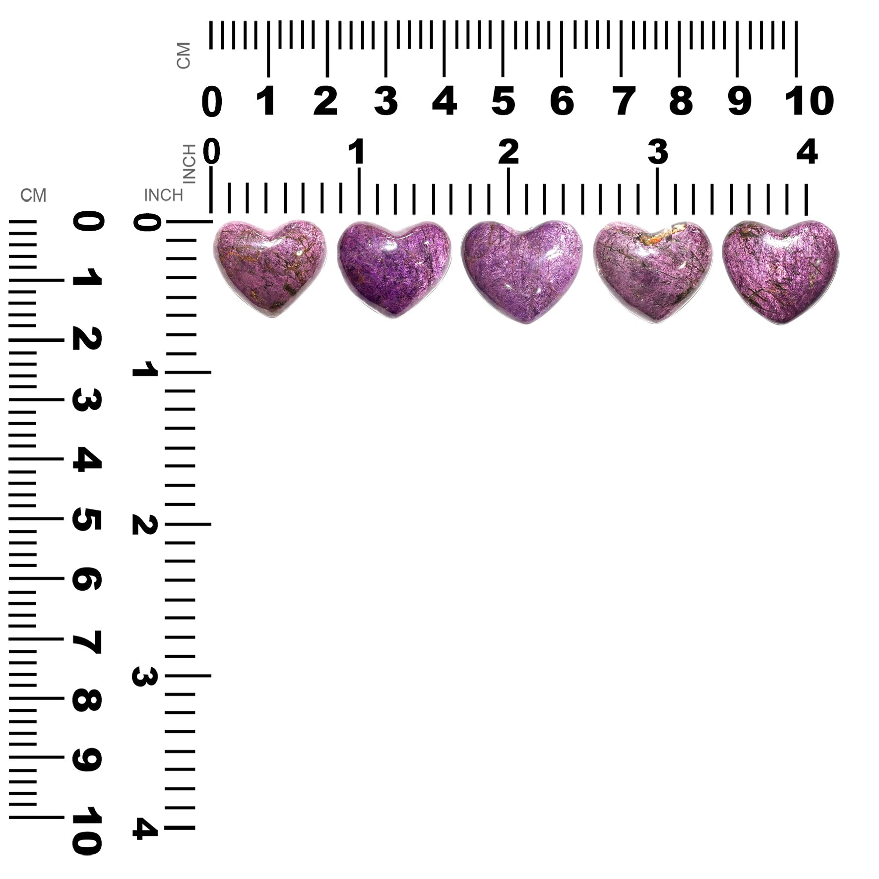 Starborn Hand Carved Purpurite Heart (18-20mm) - 1 Piece – RP - Regular Price