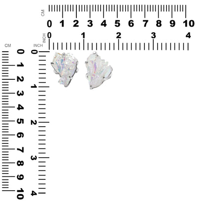 Starborn Angel Aura Quartz Crystal Ring in Sterling Silver