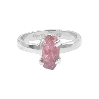 Starborn Rhodonite Crystal Ring in Sterling Silver
