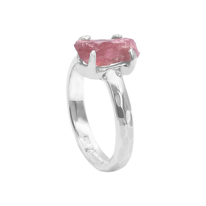 Starborn Rhodonite Crystal Ring in Sterling Silver