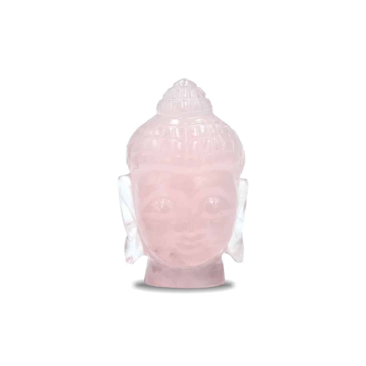 XL Hand Carved Rose Quartz Buddha Head - 1 Piece – RP - Regular Price