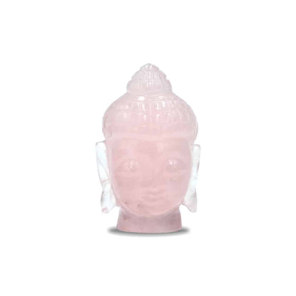 XL Hand Carved Rose Quartz Buddha Head - 1 Piece – RP - Regular Price