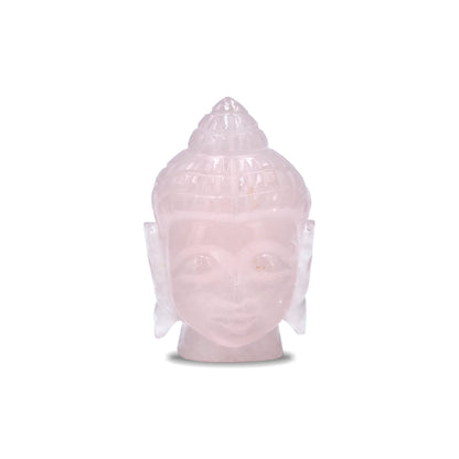 XL Hand Carved Rose Quartz Buddha Head - 1 Piece – RP - Regular Price