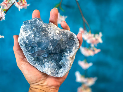 CELESTITE Clusters 450-800 Grams – 700-749 gram cluster